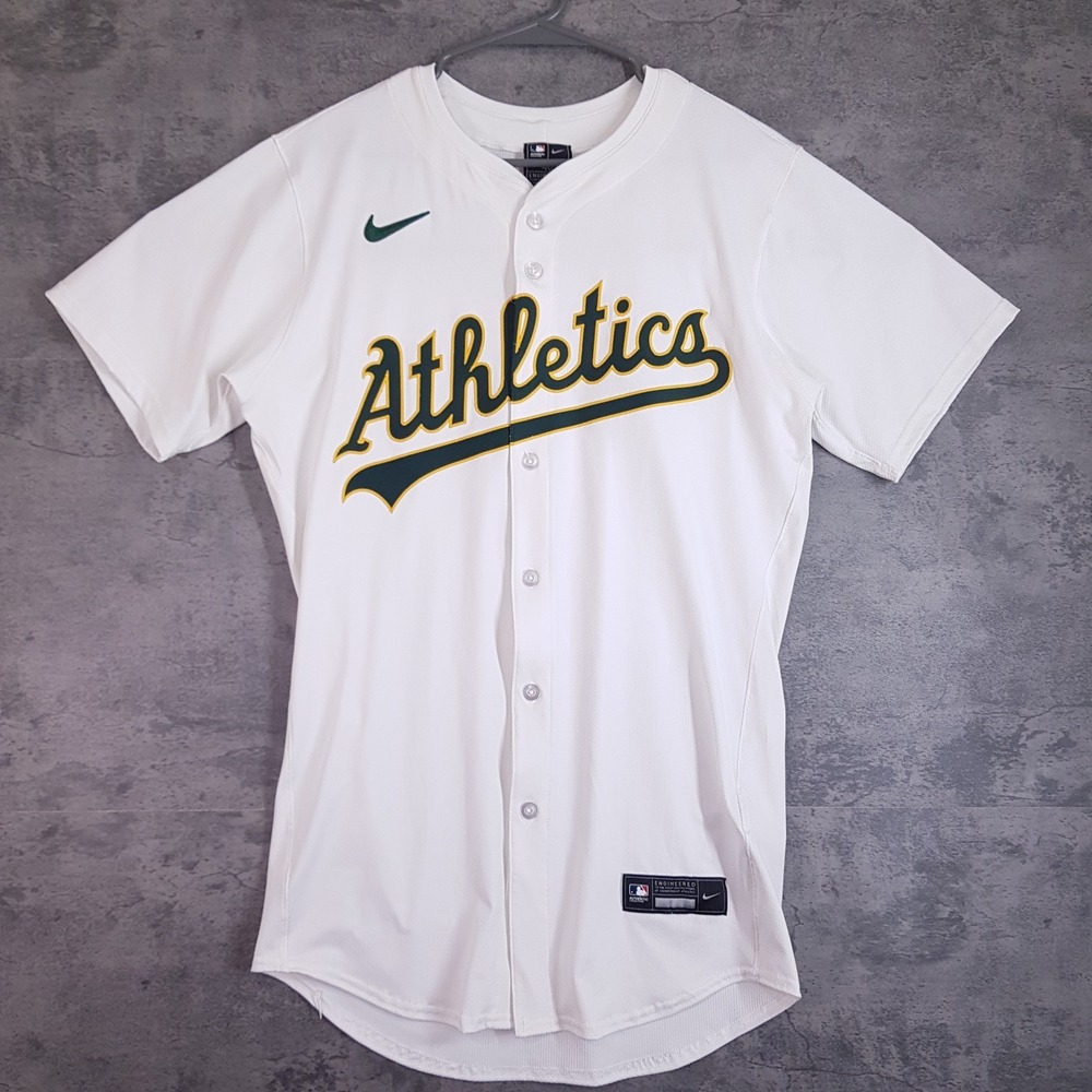 NIKE Authentic Oakland A's Athletics Vapor Elite Baseball Jersey Mens 40 MEDIUM